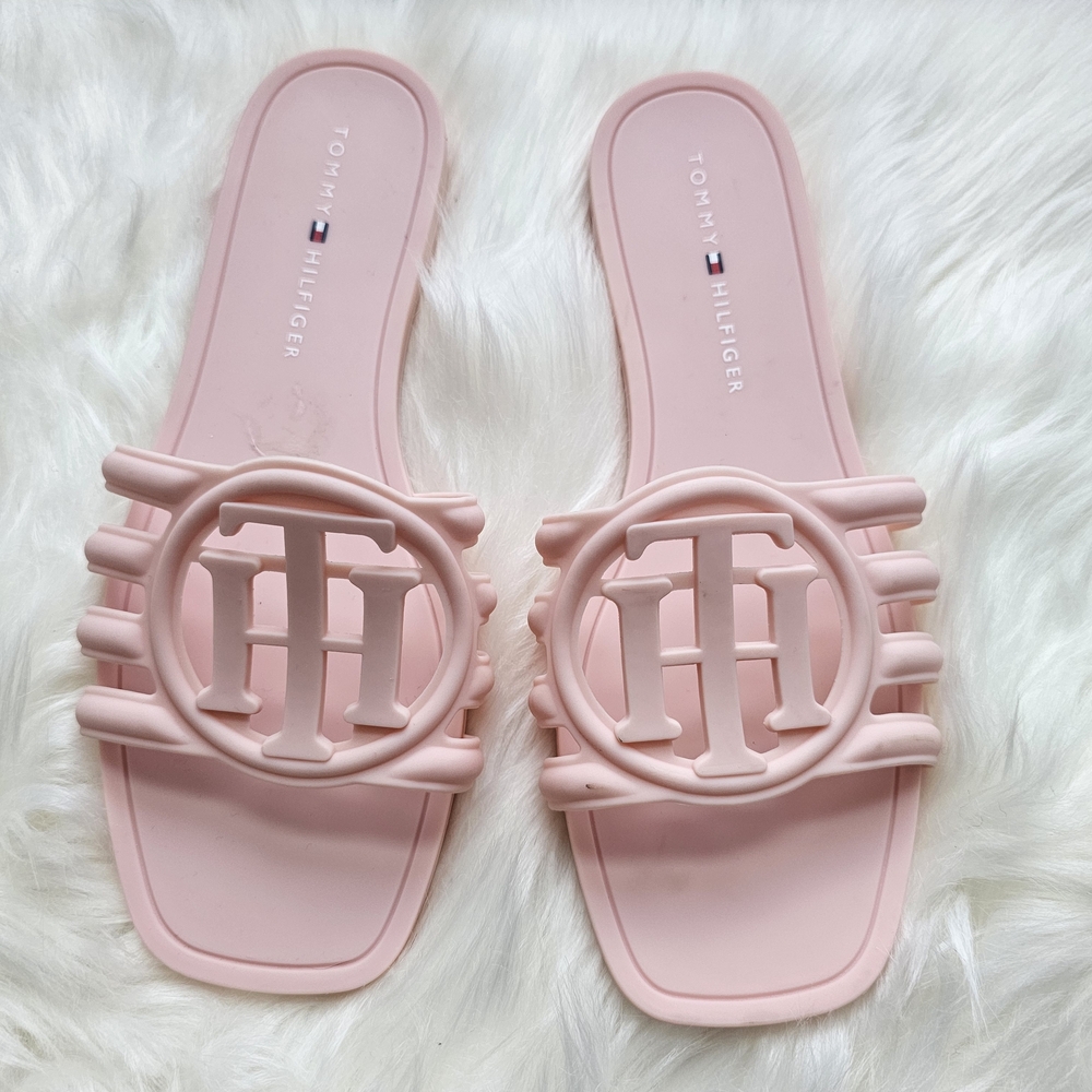 Tommy Hilfiger Light Pink Logo Sandals